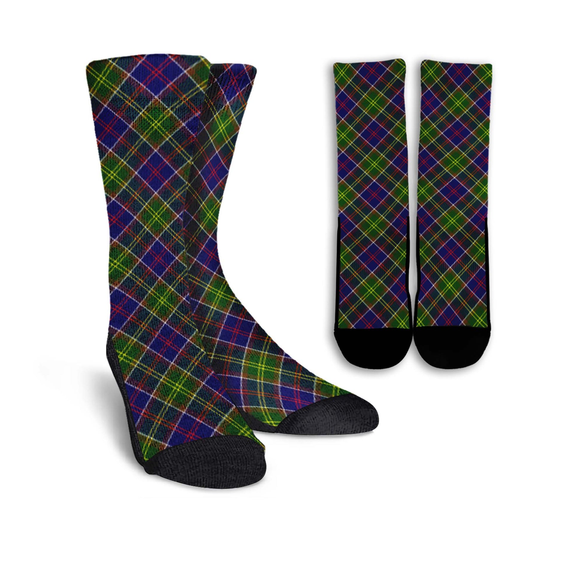 Whitefoord Tartan Crew Socks Cross Style Crew Socks - Tartan Vibes Clothing