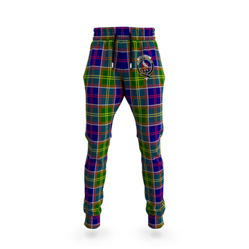 Whitefoord Modern Tartan Joggers Pants with Family Crest