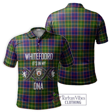 Whitefoord Tartan Polo Shirt with Family Crest DNA In Me Style - Tartan Vibes Clothing