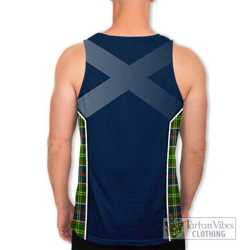 Whitefoord Tartan Men's Tank Top with Family Crest and Lion Rampant Vibes Sport Style - Tartan Vibes Clothing