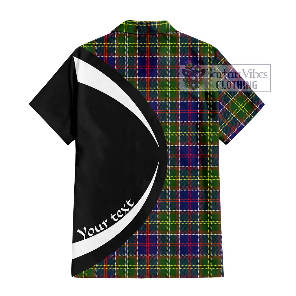 Whitefoord Tartan Hawaiian Shirt with Family Crest Circle Style - Tartan Vibes Clothing