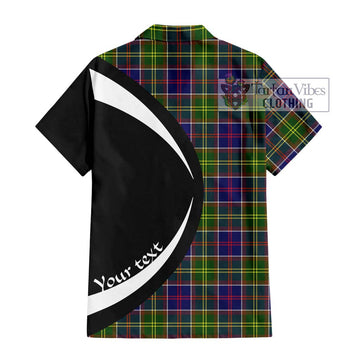 Whitefoord Tartan Hawaiian Shirt with Family Crest Circle Style - Tartan Vibes Clothing