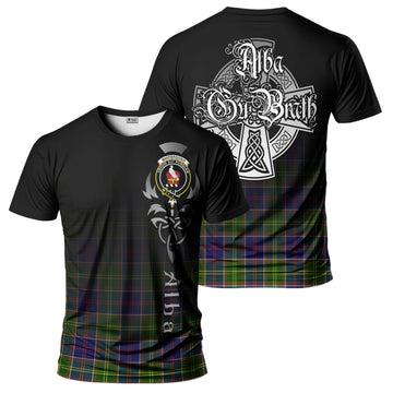 Whitefoord Tartan T-Shirt Featuring Alba Gu Brath Family Crest Celtic Inspired - Tartan Vibes Clothing