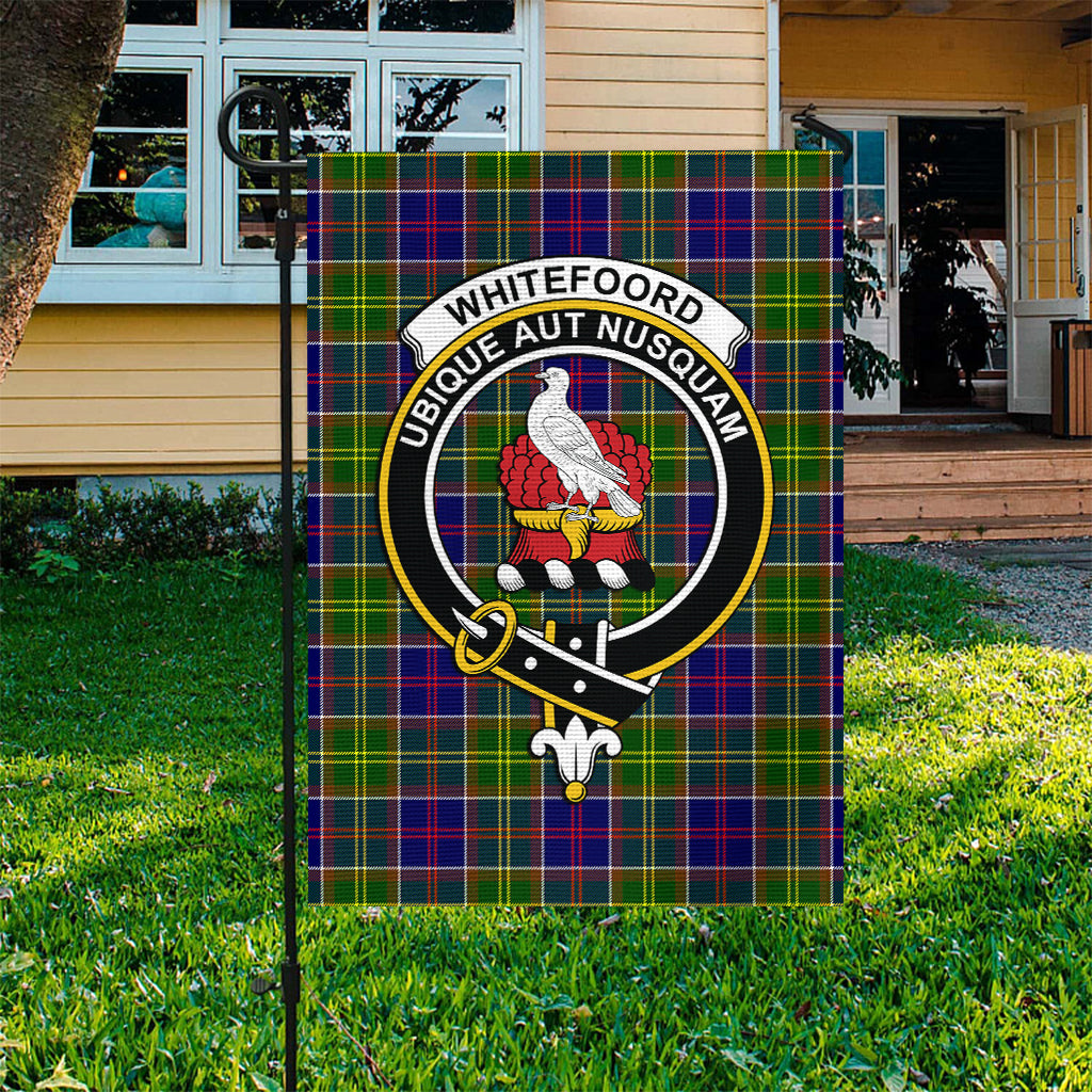 Whitefoord Tartan Flag with Family Crest - Tartan Vibes Clothing