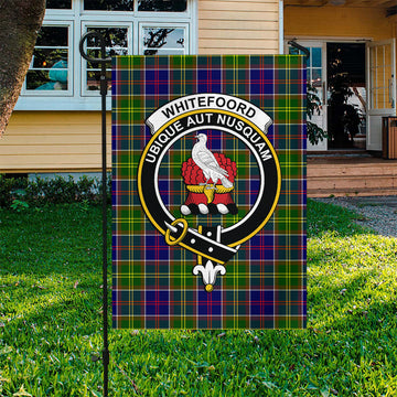 Whitefoord Tartan Flag with Family Crest - Tartan Vibes Clothing