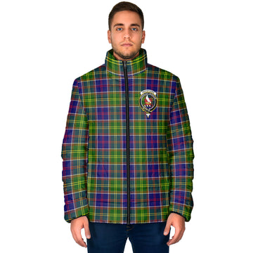 Whitefoord Modern Tartan Padded Jacket with Family Crest