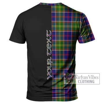 Whitefoord Tartan T-Shirt with Family Crest and Half Of Me Style - Tartan Vibes Clothing
