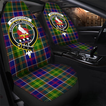 Whitefoord Tartan Car Seat Cover with Family Crest - Tartan Vibes Clothing
