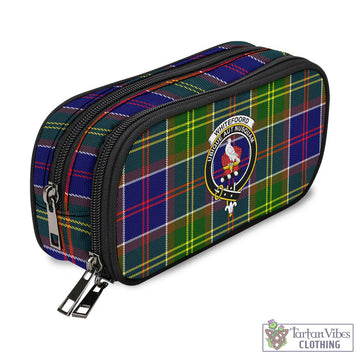 Whitefoord Tartan Pen and Pencil Case with Family Crest - Tartan Vibes Clothing