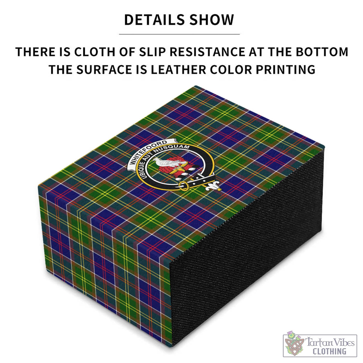 Whitefoord Tartan Pen Holder with Family Crest - Tartan Vibes Clothing