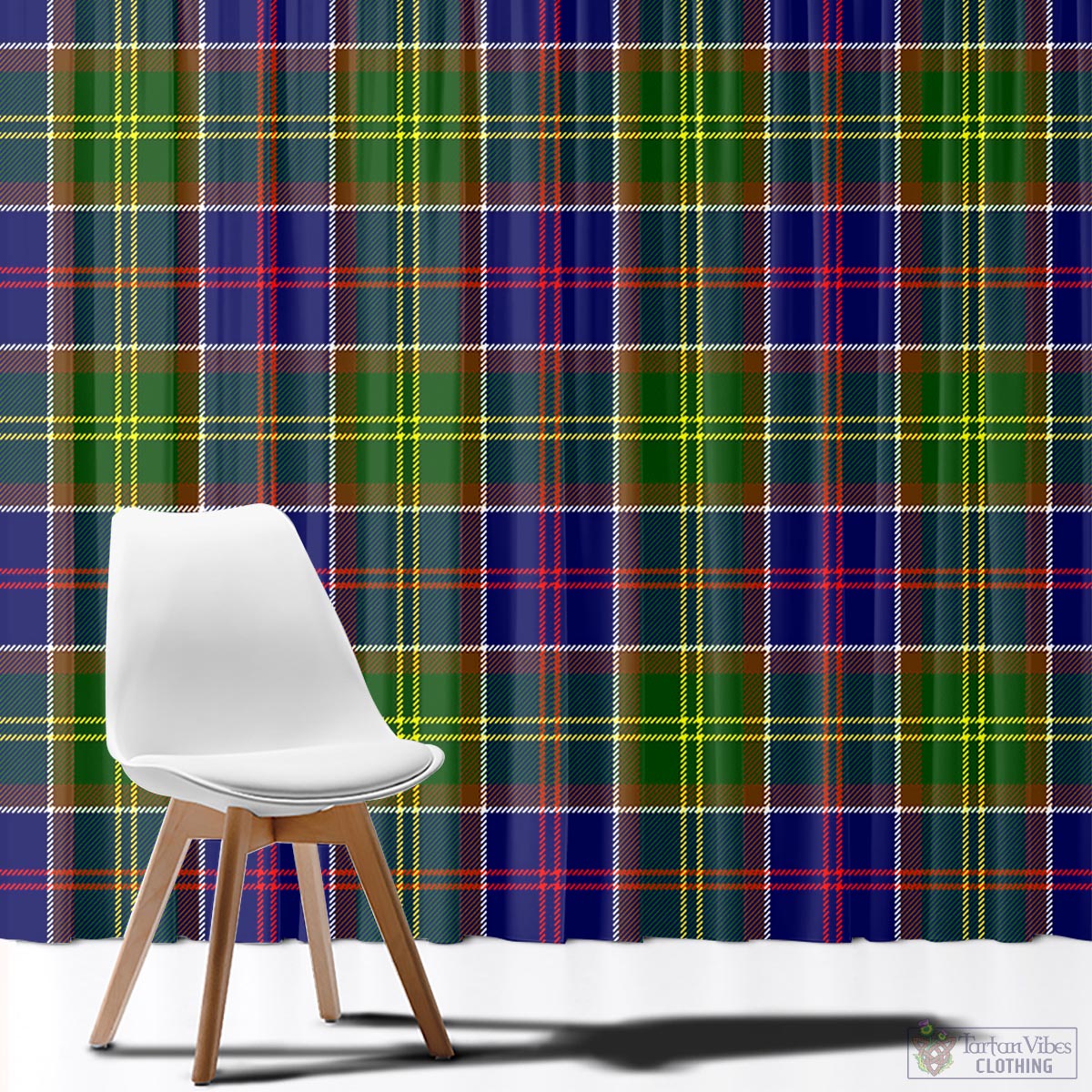 Whitefoord modern Tartan Window Curtain