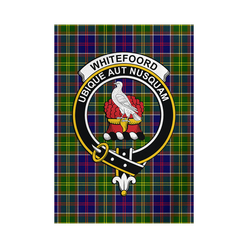 Whitefoord Tartan Flag with Family Crest - Tartan Vibes Clothing