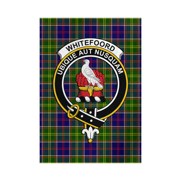 Whitefoord Tartan Flag with Family Crest - Tartan Vibes Clothing