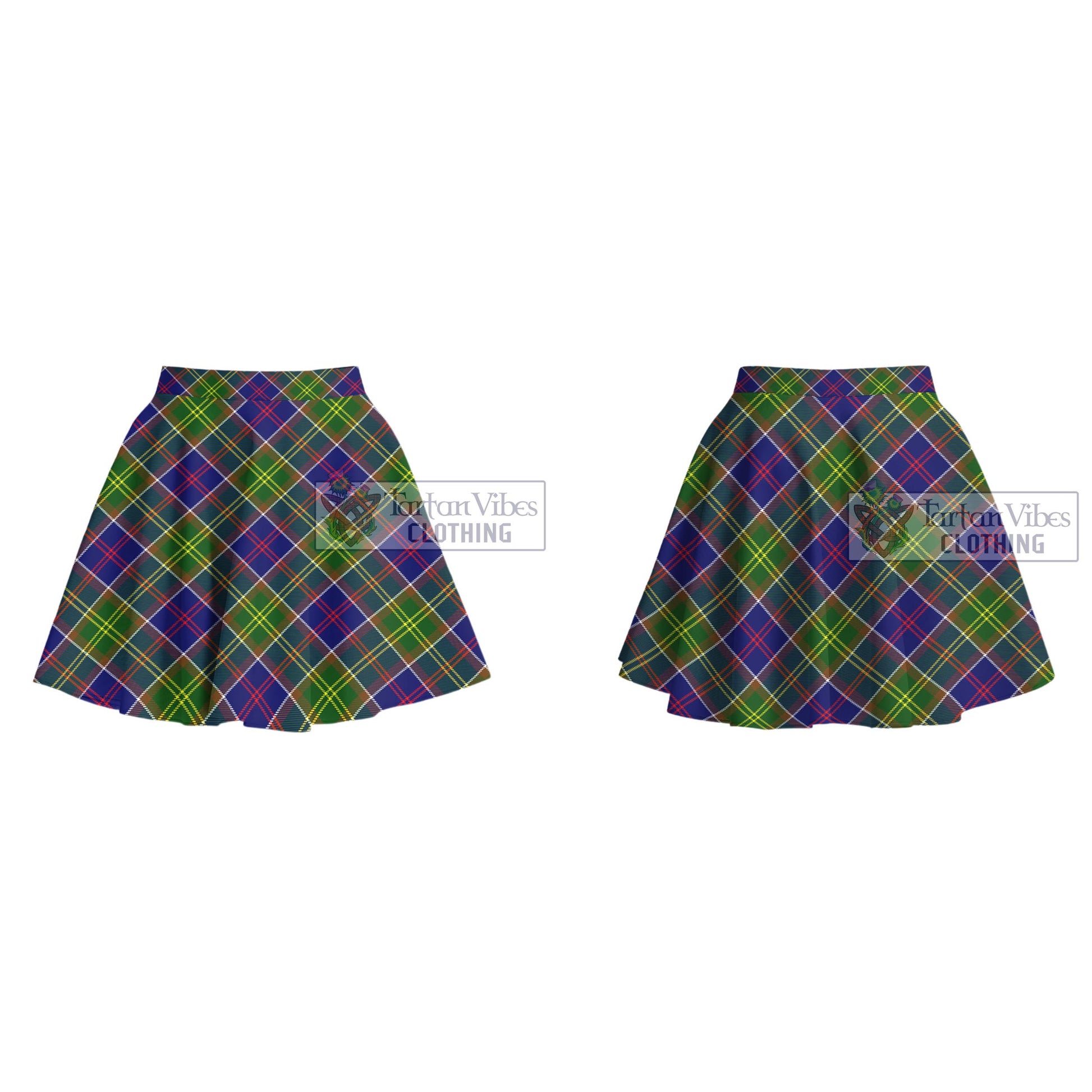 Tartan Vibes Clothing Whitefoord Modern Tartan Women's Plated Mini Skirt