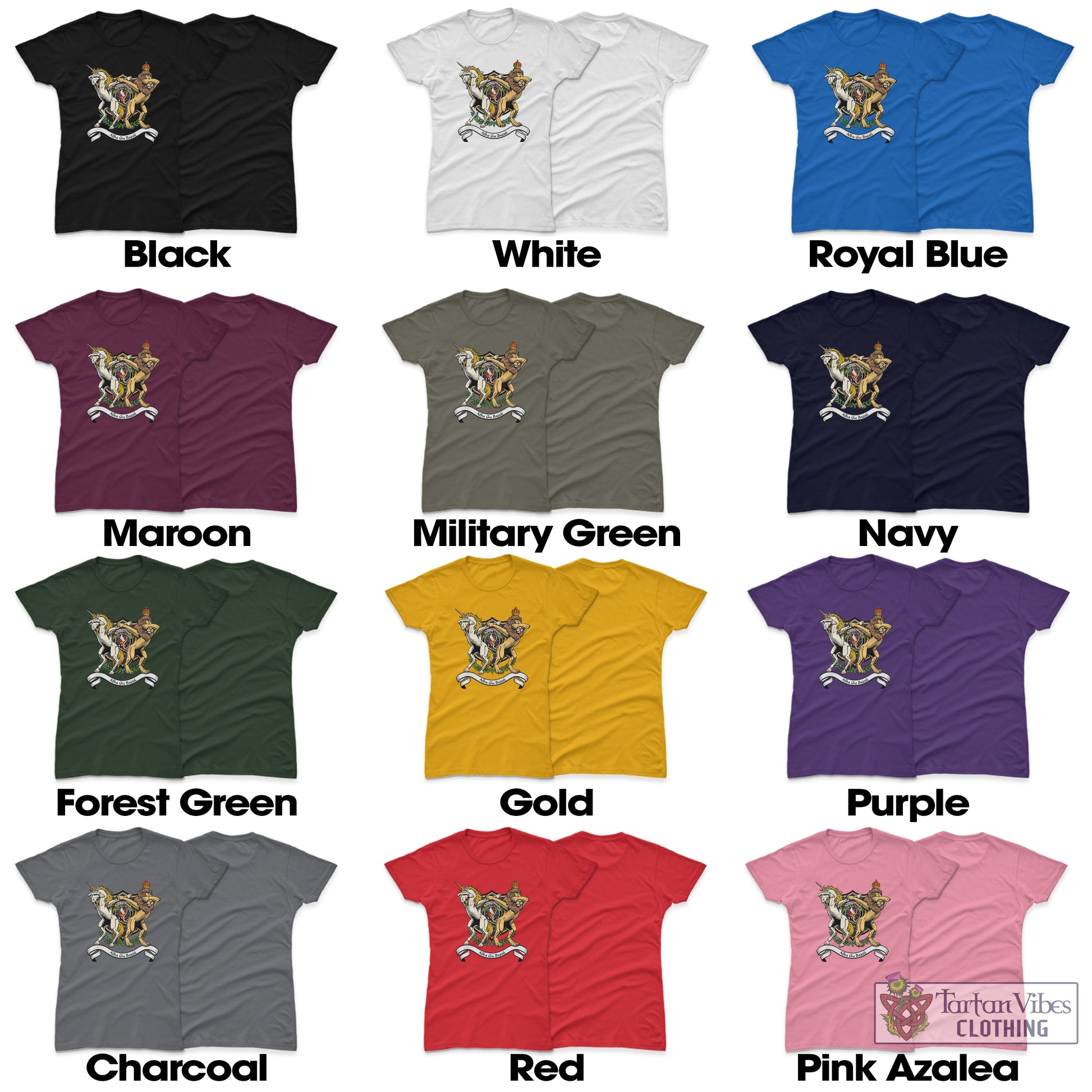 Tartan Vibes Clothing Whitefoord Modern Family Crest Cotton Women's T-Shirt with Scotland Royal Coat Of Arm Funny Style
