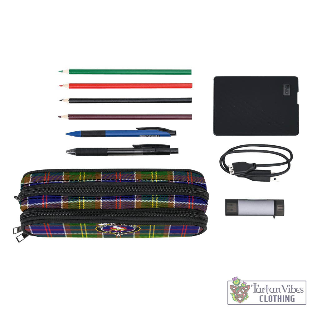 Whitefoord Tartan Pen and Pencil Case with Family Crest - Tartan Vibes Clothing