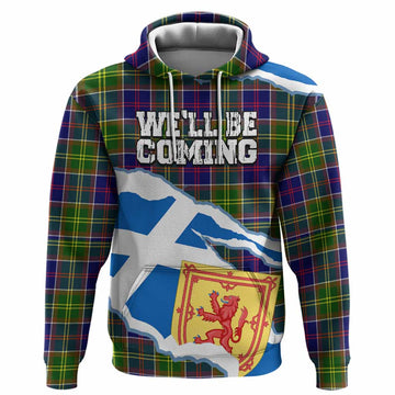 Whitefoord Scotland Football Tartan Hoodie We'll Be Coming