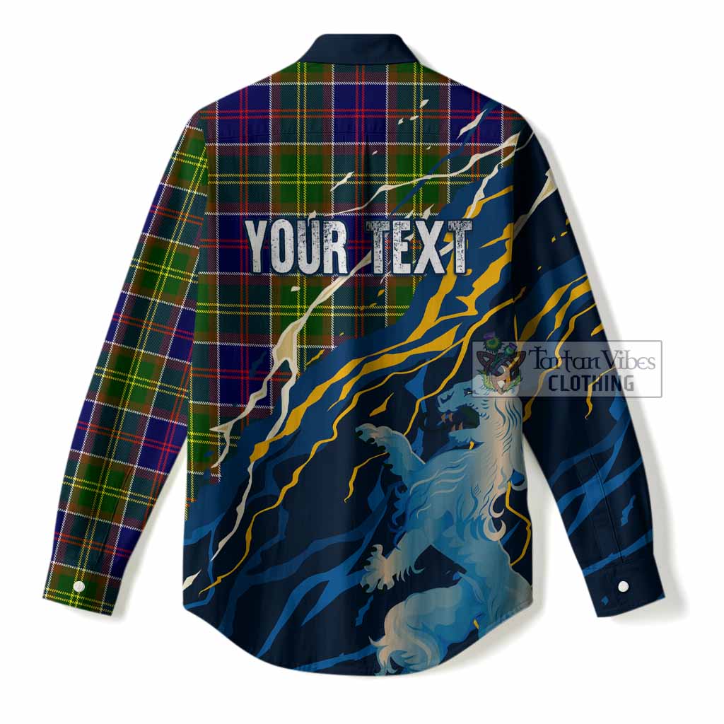 Whitefoord Scotland Tartan Women Casual Shirt WC2026 Football - We'll Be Coming