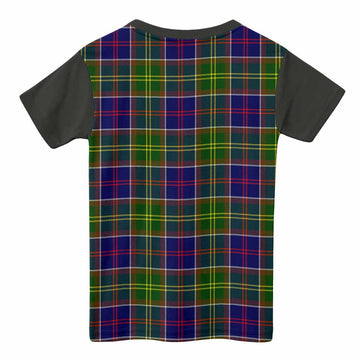 Whitefoord Tartan Accent Kid T-shirt with Family Crest