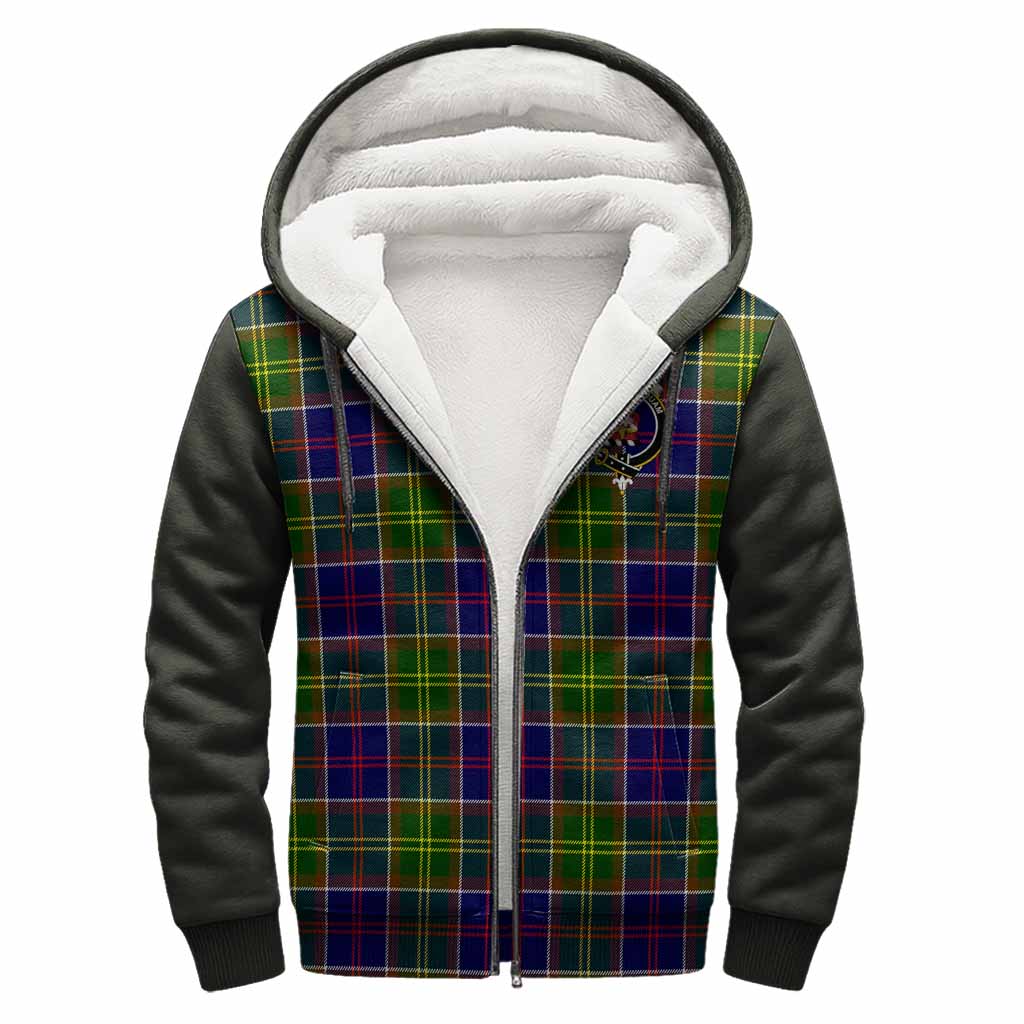 Whitefoord Tartan Accent Sherpa Hoodie with Family Crest