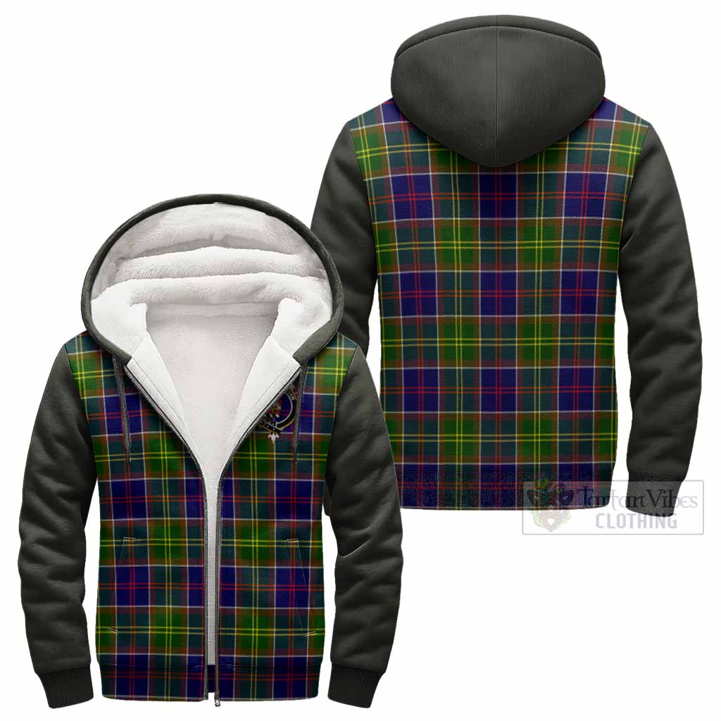 Whitefoord Tartan Accent Sherpa Hoodie with Family Crest