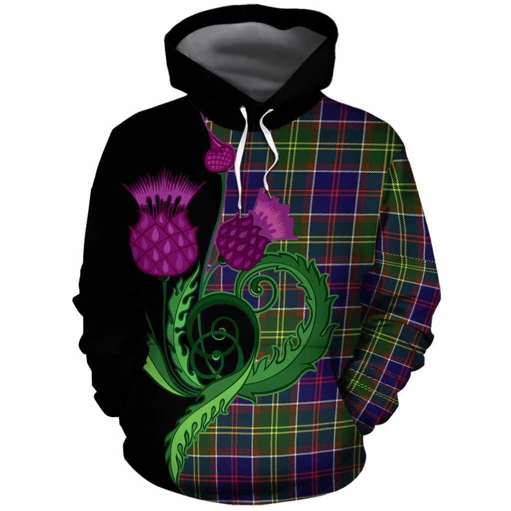 Whitefoord Tartan Cotton Hoodie Traditional Scottish Thistle