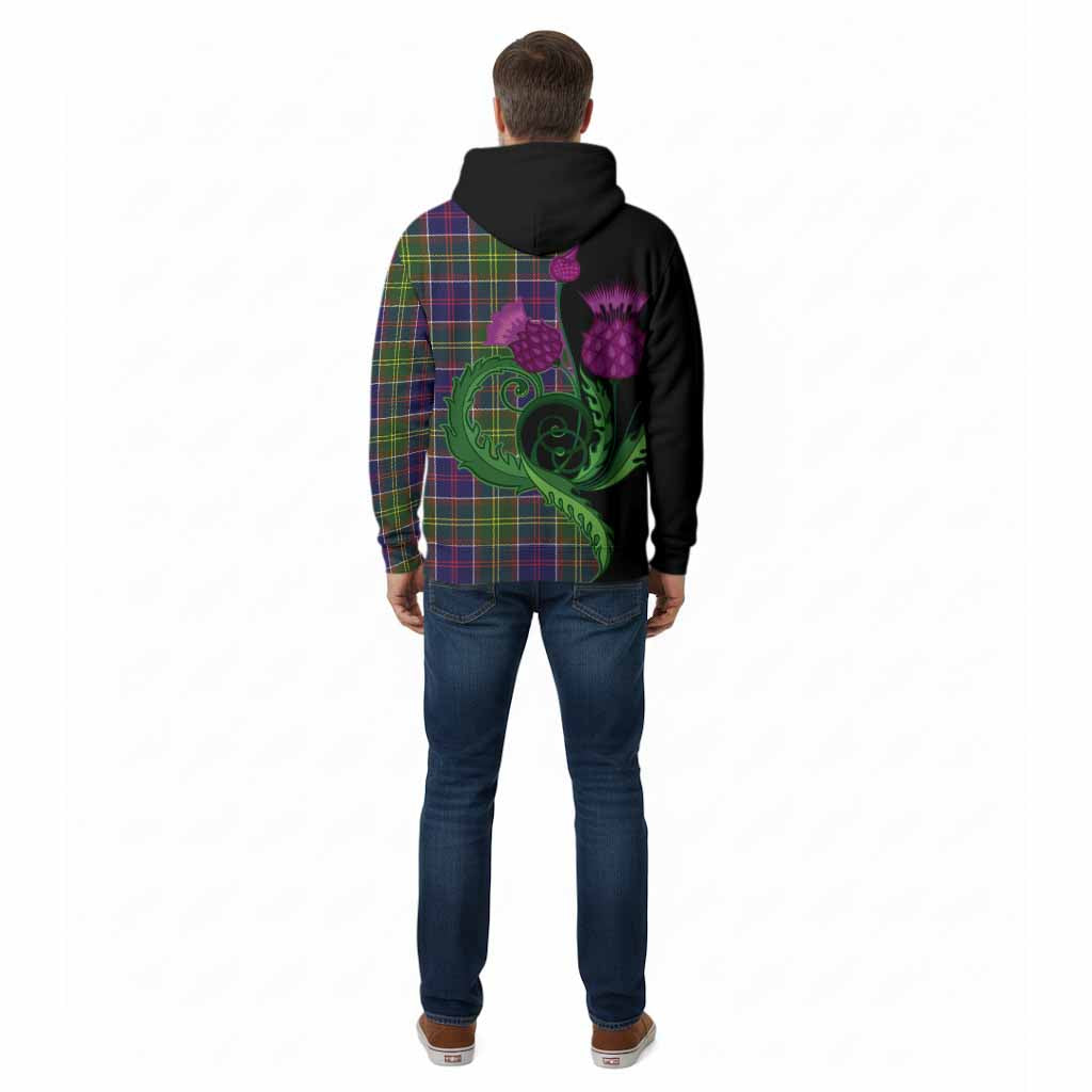 Whitefoord Tartan Cotton Hoodie Traditional Scottish Thistle