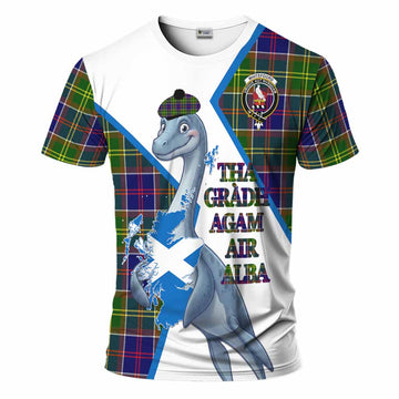 Whitefoord Tartan Crest Loch Ness Monster T-Shirt Nessie Scottish Map Tha Gradh Agam Air Alba