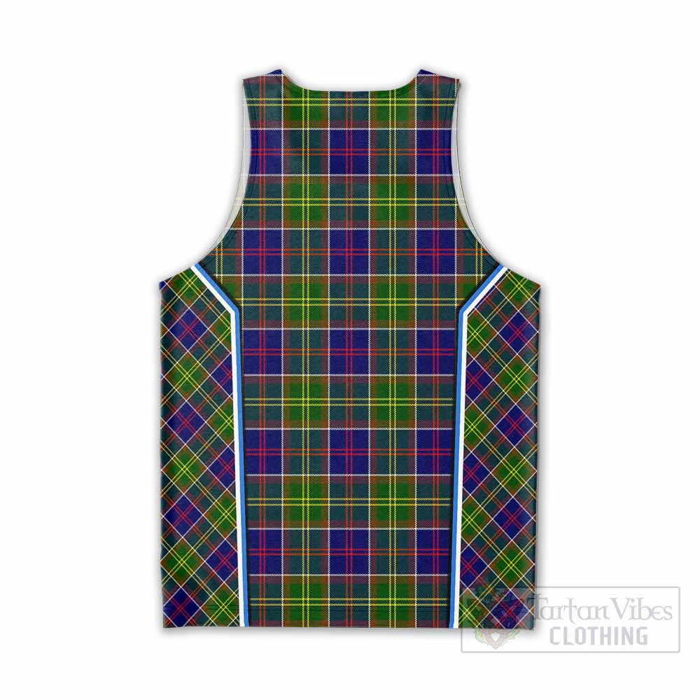 Whitefoord Tartan Crest Men Tank Top Scotland Coat of Arm Flag Style - Tartan Vibes Clothing