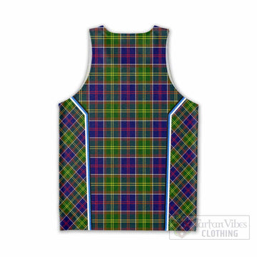 Whitefoord Tartan Crest Men Tank Top Scotland Coat of Arm Flag Style - Tartan Vibes Clothing