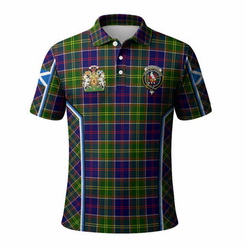 Whitefoord Tartan Crest Polo Shirt Scotland Coat of Arm Flag Style - Tartan Vibes Clothing