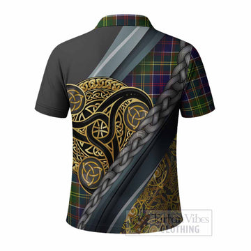Whitefoord Tartan Crest Polo Shirt Scottish Triskele Celtic