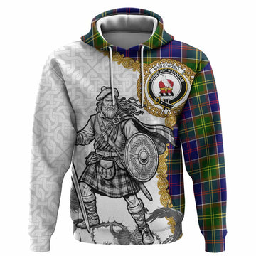 Whitefoord Tartan Family Crest Hoodie Scottish Highland Warrior Celtic Knot Thistle