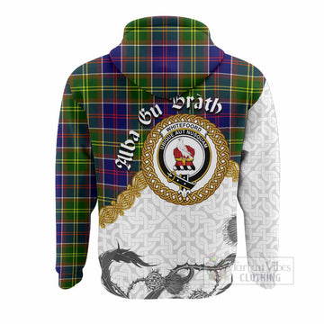Whitefoord Tartan Family Crest Hoodie Scottish Highland Warrior Celtic Knot Thistle