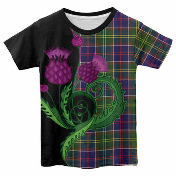 Whitefoord Tartan Kid T-shirt Traditional Scottish Thistle