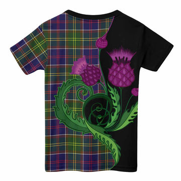 Whitefoord Tartan Kid T-shirt Traditional Scottish Thistle