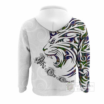 Whitefoord Tartan Lion Roar Hoodie Alba Gu Brath with Celtic Motifs