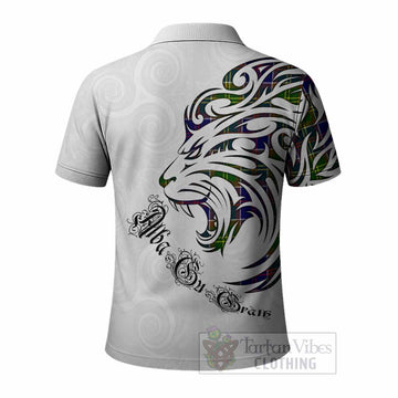 Whitefoord Tartan Lion Roar Polo Shirt Alba Gu Brath with Celtic Motifs