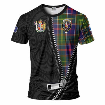 Whitefoord Tartan T-Shirt New Zealand Pattern Unique Zipper Stylized Kid's Shirt - Tartan Vibes Clothing