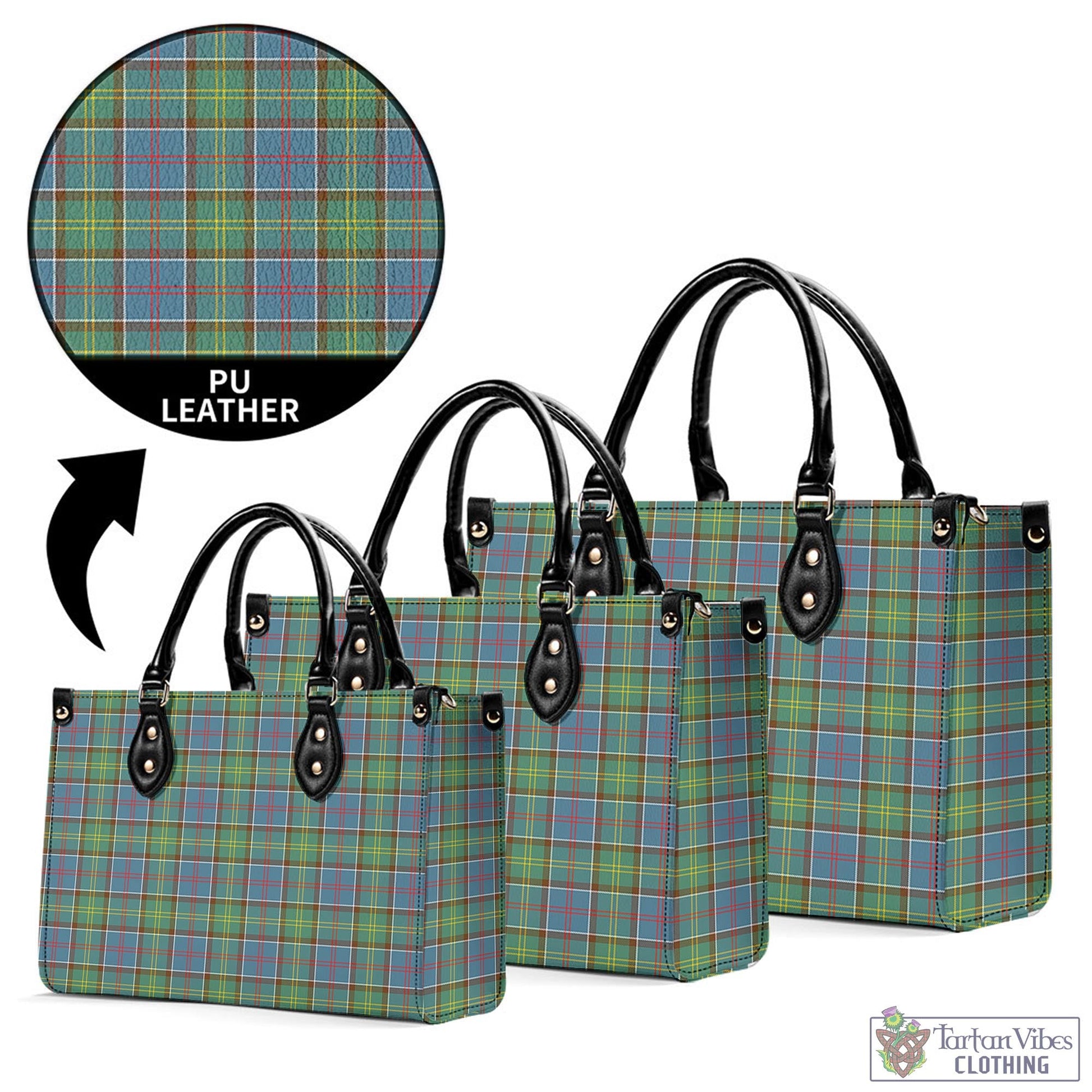Whitelaw Tartan Luxury Leather Handbags - Tartan Vibes Clothing