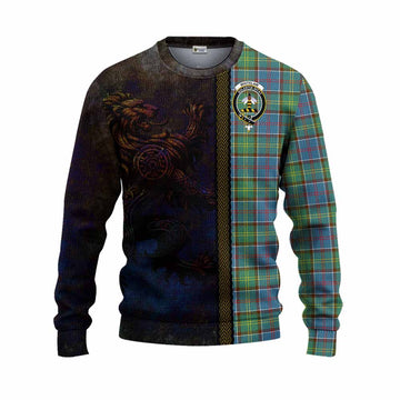 Whitelaw Tartan Family Crest Knitted Sweater Alba Gu Brath Be Brave Lion Ancient Style