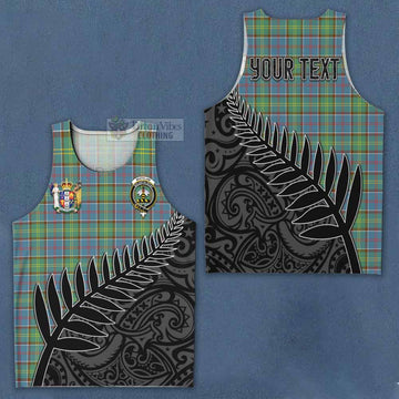 Whitelaw Crest Tartan Men's Tank Top with New Zealand Silver Fern Half Style Men - Tartan Vibes Clothing