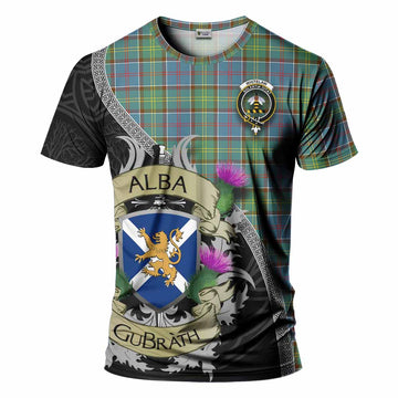 Tartan Vibes Clothing Whitelaw Tartan Family Crest T-Shirt Lion Rampant Royal Thistle Shield Celtic Inspired