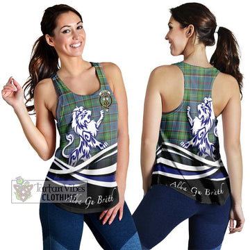 Whitelaw Tartan Women's Racerback Tanks with Alba Gu Brath Regal Lion Emblem 4XL - Tartan Vibes Clothing
