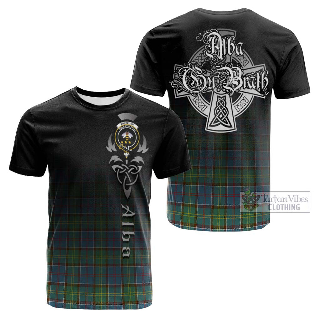 Whitelaw Tartan Cotton T-shirt Featuring Alba Gu Brath Family Crest Celtic Inspired Kid's Shirt - Tartan Vibes Clothing