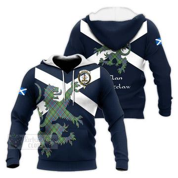 Whitelaw Tartan Lion Rampant Knitted Hoodie Proudly Display Your Heritage with Alba Gu Brath and Clan Name Unisex Knitted Pullover Hoodie - Tartan Vibes Clothing