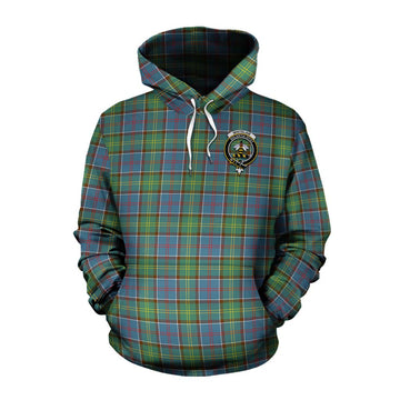 Whitelaw Tartan Cotton Hoodie with Family Crest and Bearded Skull Holding Bottles of Whiskey Pullover Hoodie XS - Tartan Vibes Clothing