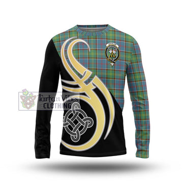 Whitelaw Tartan Long Sleeve T-Shirt with Family Crest and Celtic Symbol Style Unisex - Tartan Vibes Clothing