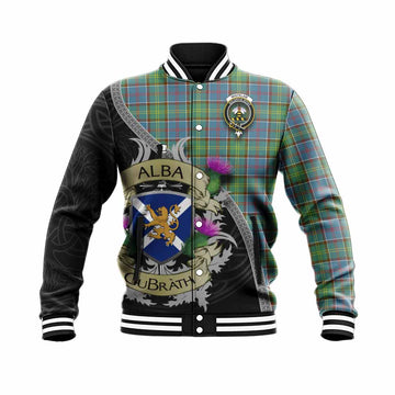 Whitelaw Tartan Family Crest Baseball Jacket Lion Rampant Royal Thistle Shield Celtic Inspired Unisex - Tartan Vibes Clothing