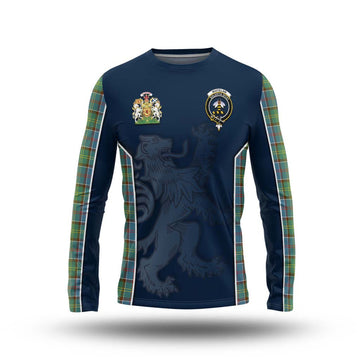 Whitelaw Tartan Long Sleeve T-Shirt with Family Crest and Lion Rampant Vibes Sport Style Unisex - Tartan Vibes Clothing